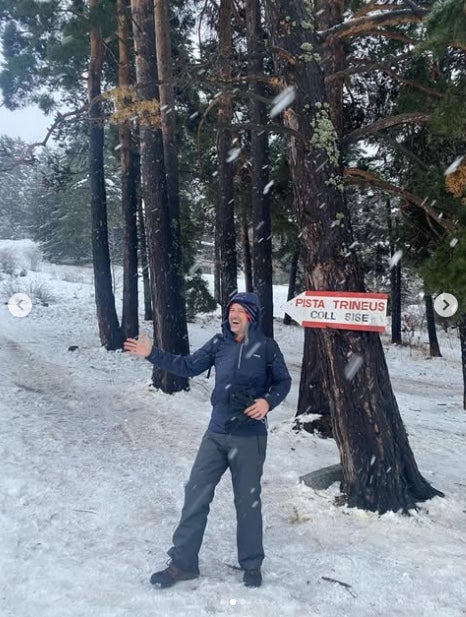 Toni Cruanyes passa les vacances de Nadal a la neu - Instagram