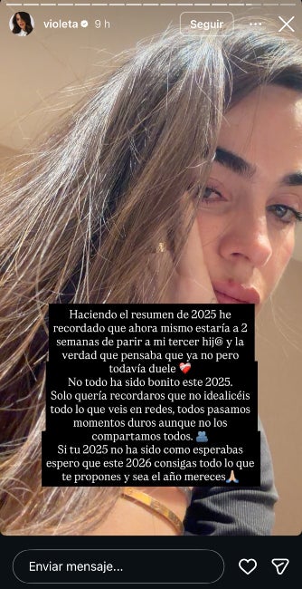 Violeta confessa que ha patit un avortament aquest 2025 - Instagram