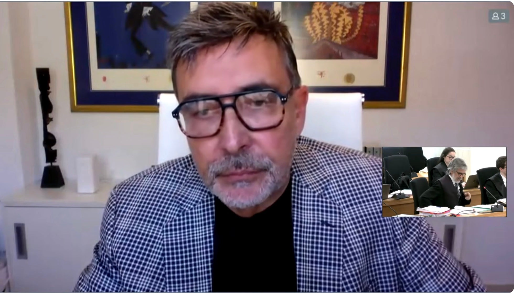 Lluís Agramunt durante su testimonio/QS