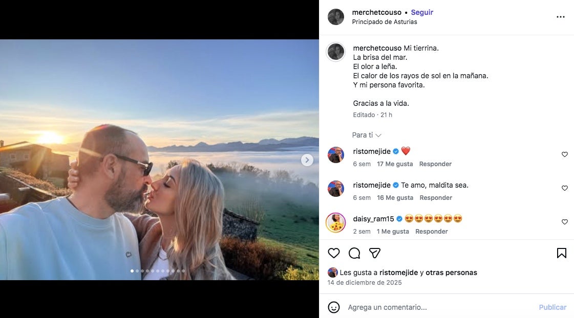 Risto, una altre cop solter després de la ruptura amb la parella asturiana - Instagram
