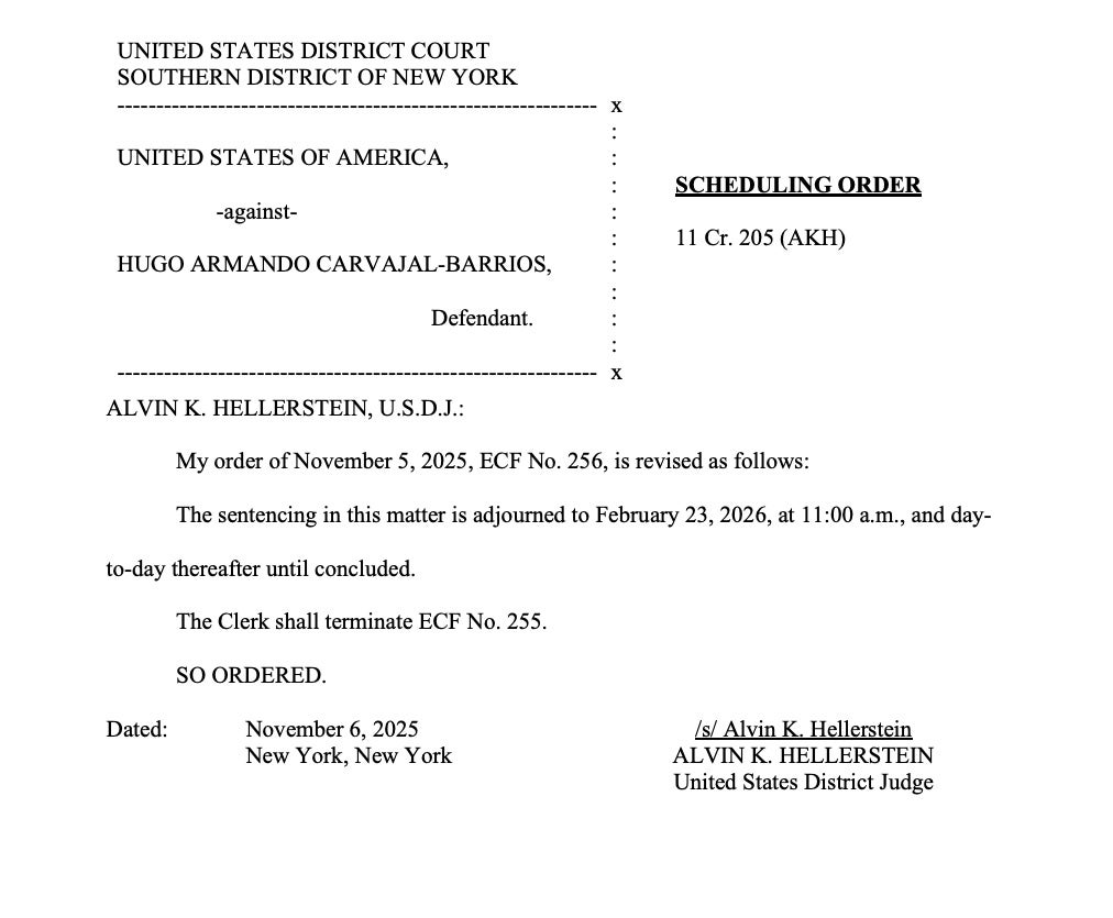 Citación de Carvajal ante el juez para el próximo 23 de febrero/QS