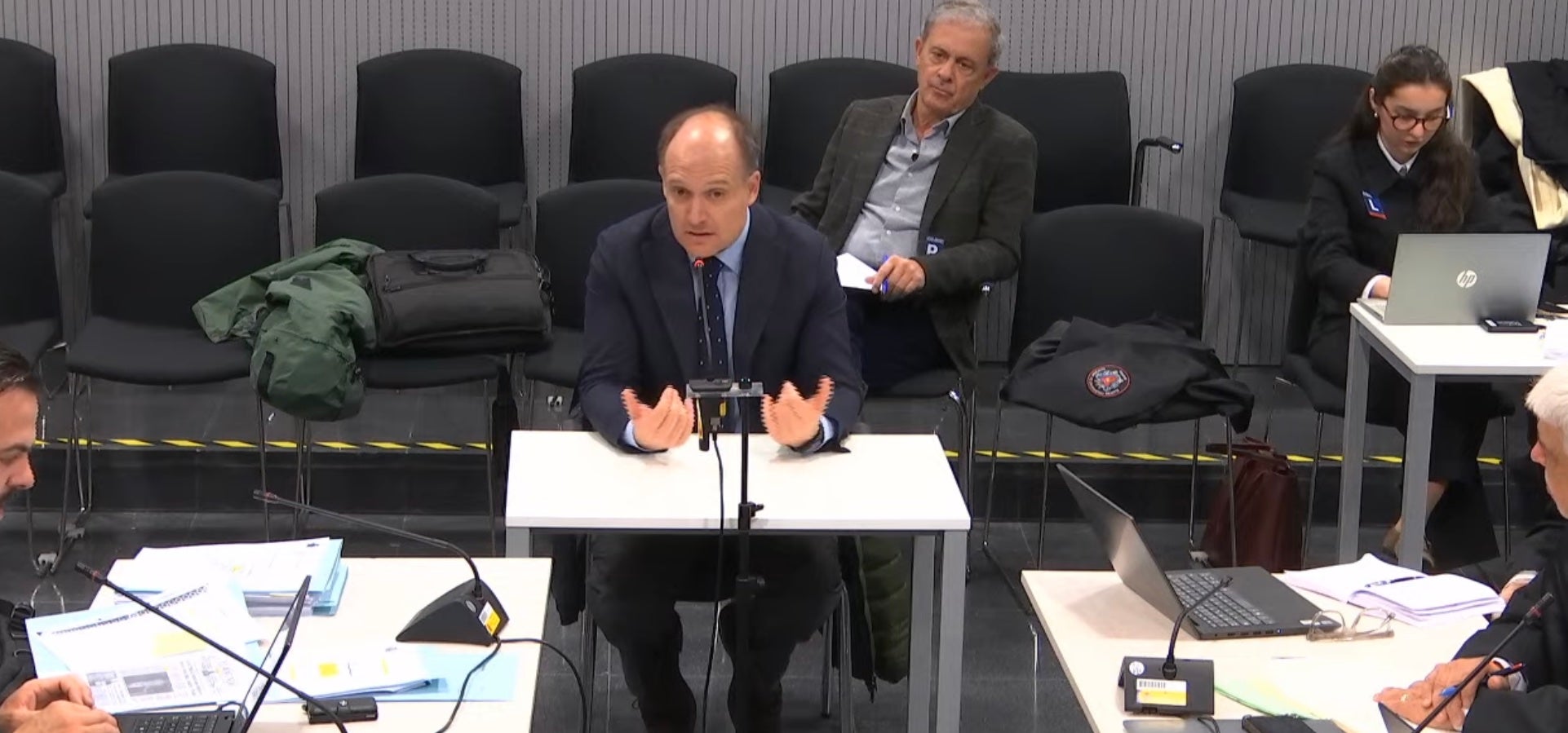 Esteban Urraiztieta, durante su declaración/QS