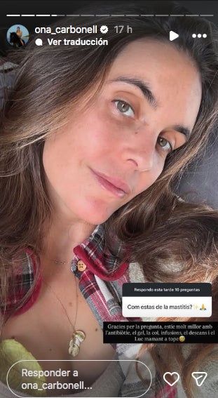 La nedadora publica una foto que demostra que ha millorat la mastitis - Instagram