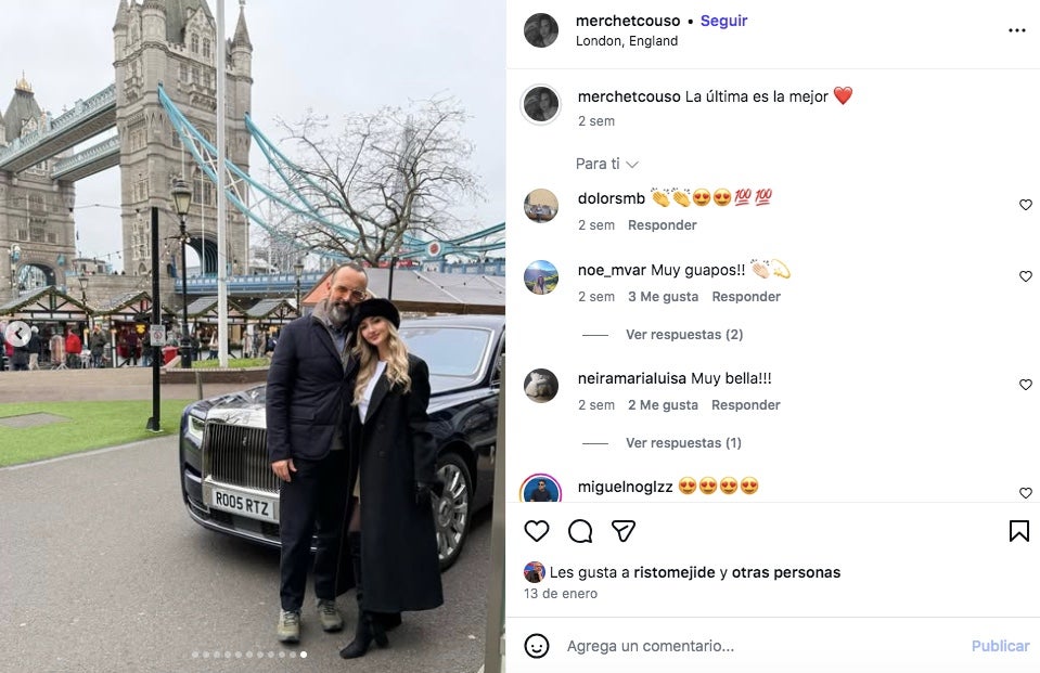 La parella va viatjar a Londres fa només quinze dies - Instagram