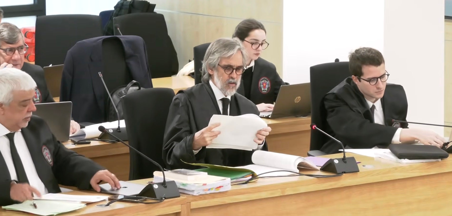 Cristóbal Martell, en un moment de la sessió d'avui del judici als Pujol/QS