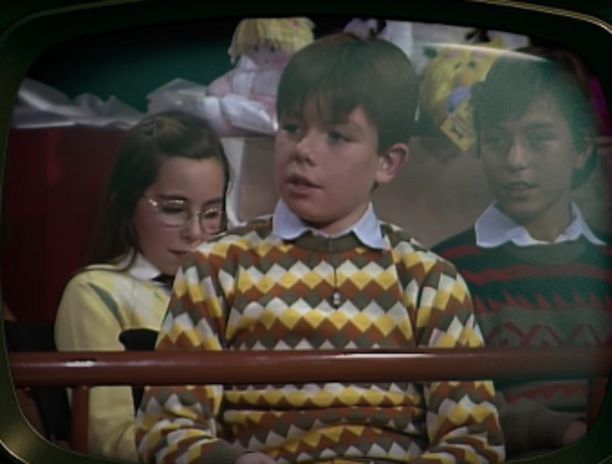 Quim Masferrer, en una aparición estelar en TV3 de niño