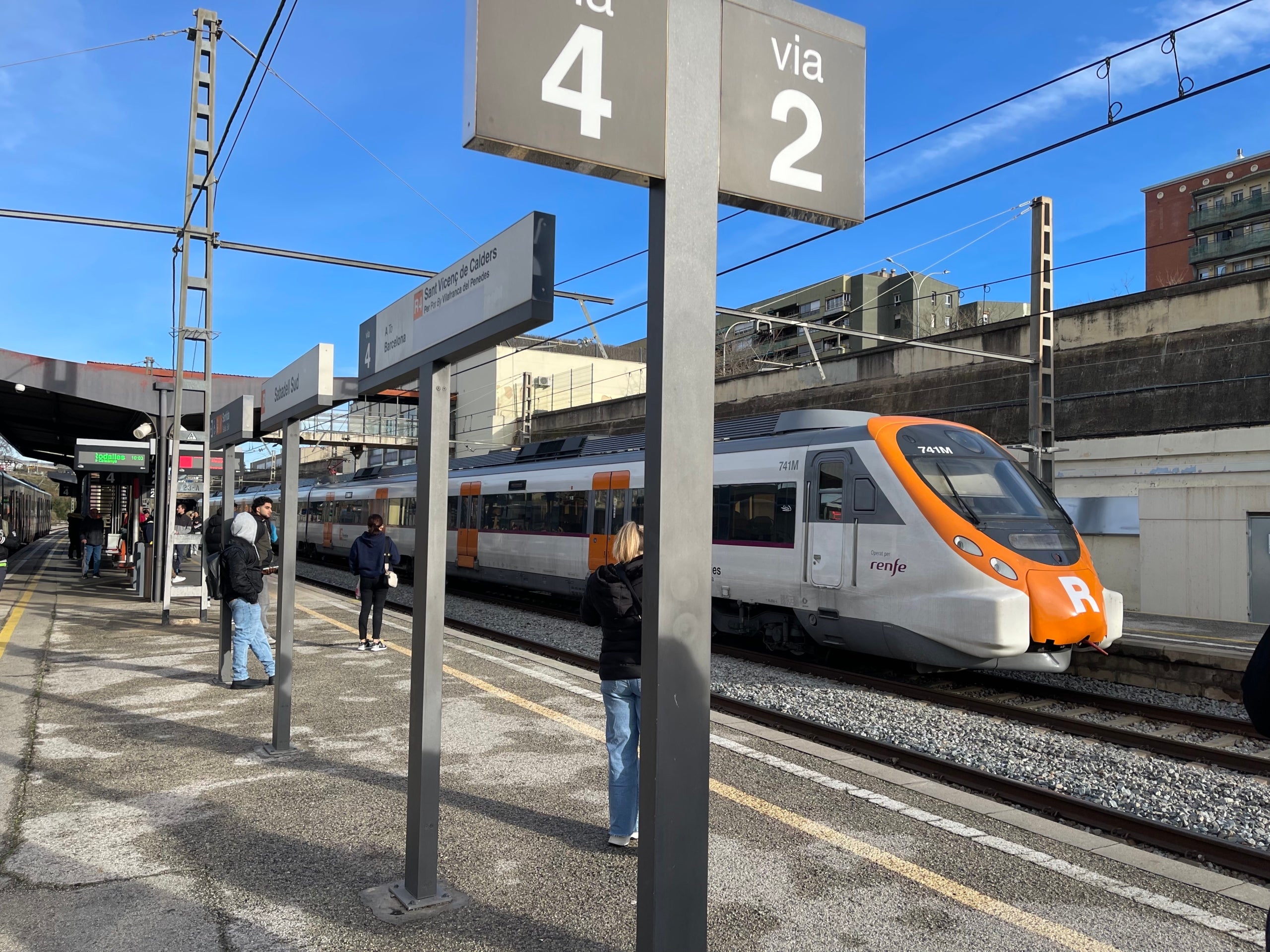 L'estació de Sabadell nord on s'ha aturat el tren/Quico Sallés