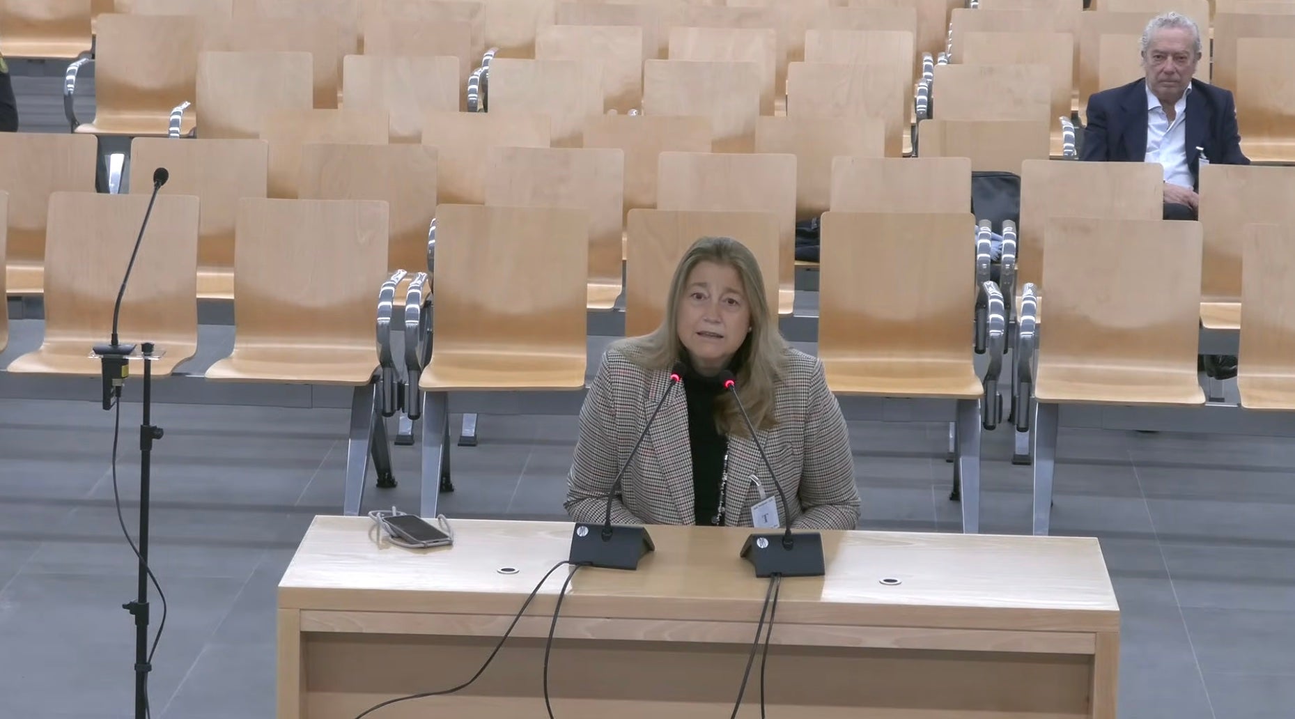 Socorro Fernández, en un moment de la seva testifical al judici dels Pujol/QS