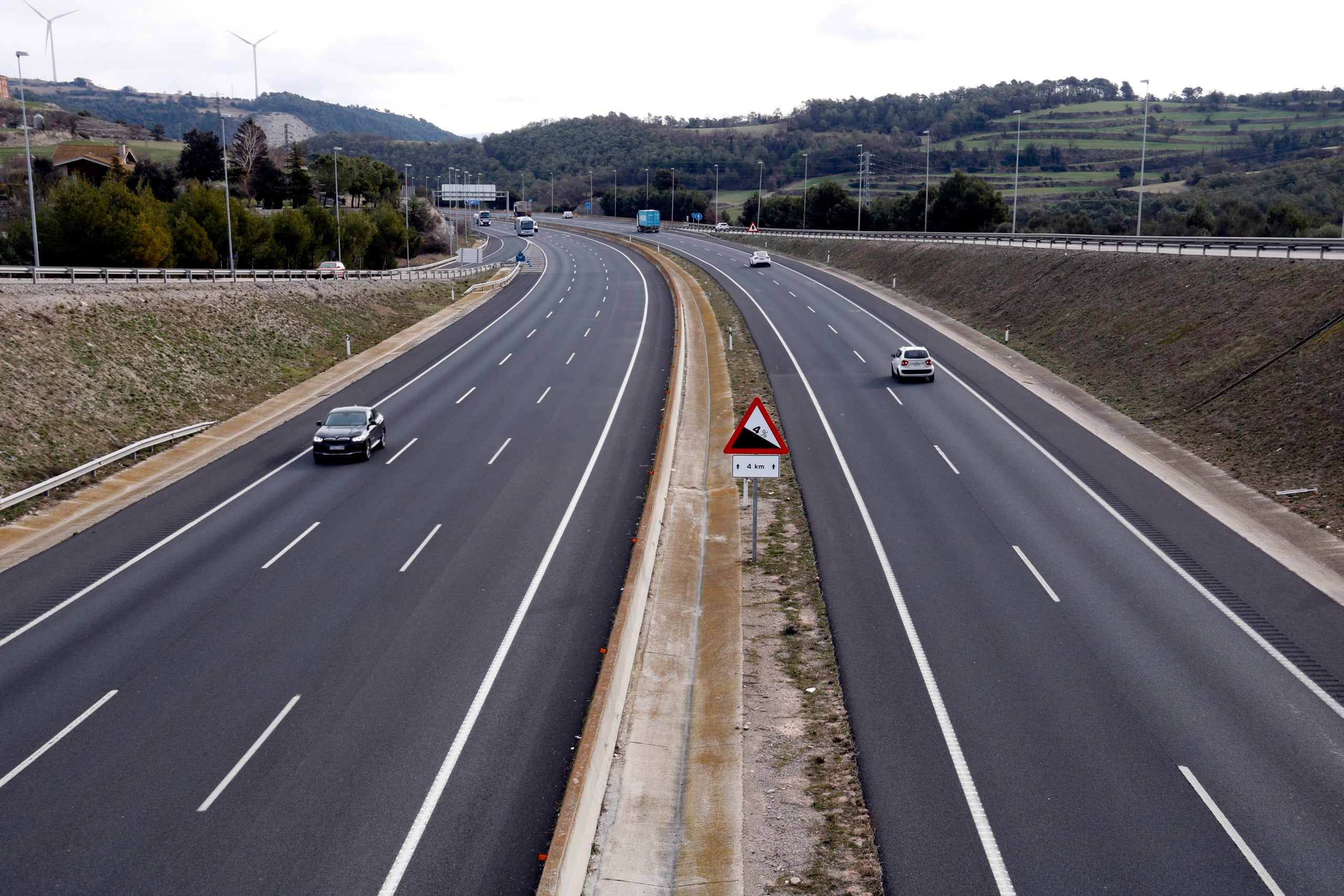 La autovía A-2 a la altura de la Panadella, en la Anoia / ACN
