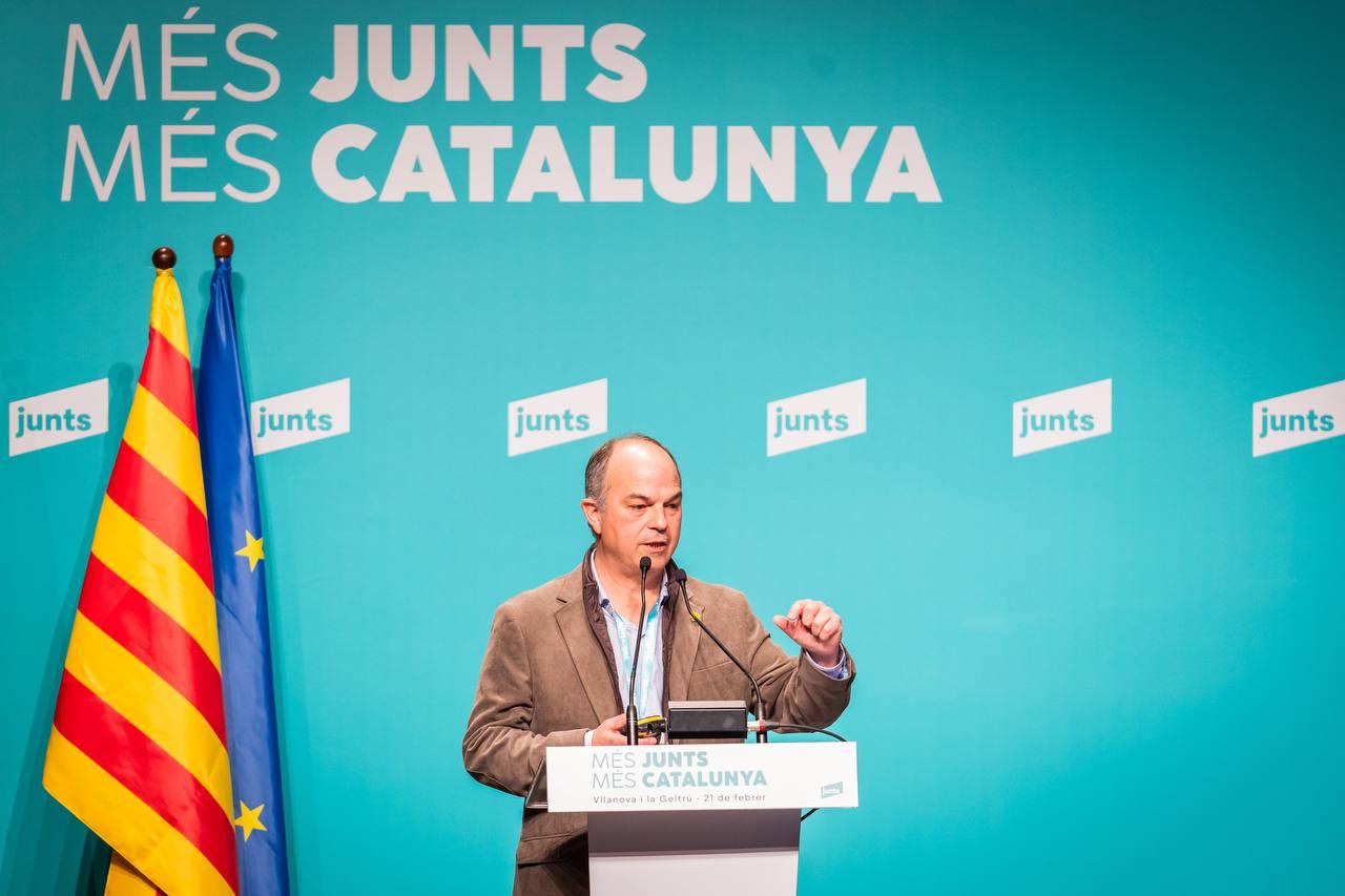 El secretari general de Junts, Jordi Turull, al Consell Nacional de Vilanova i la Geltrú / Junts