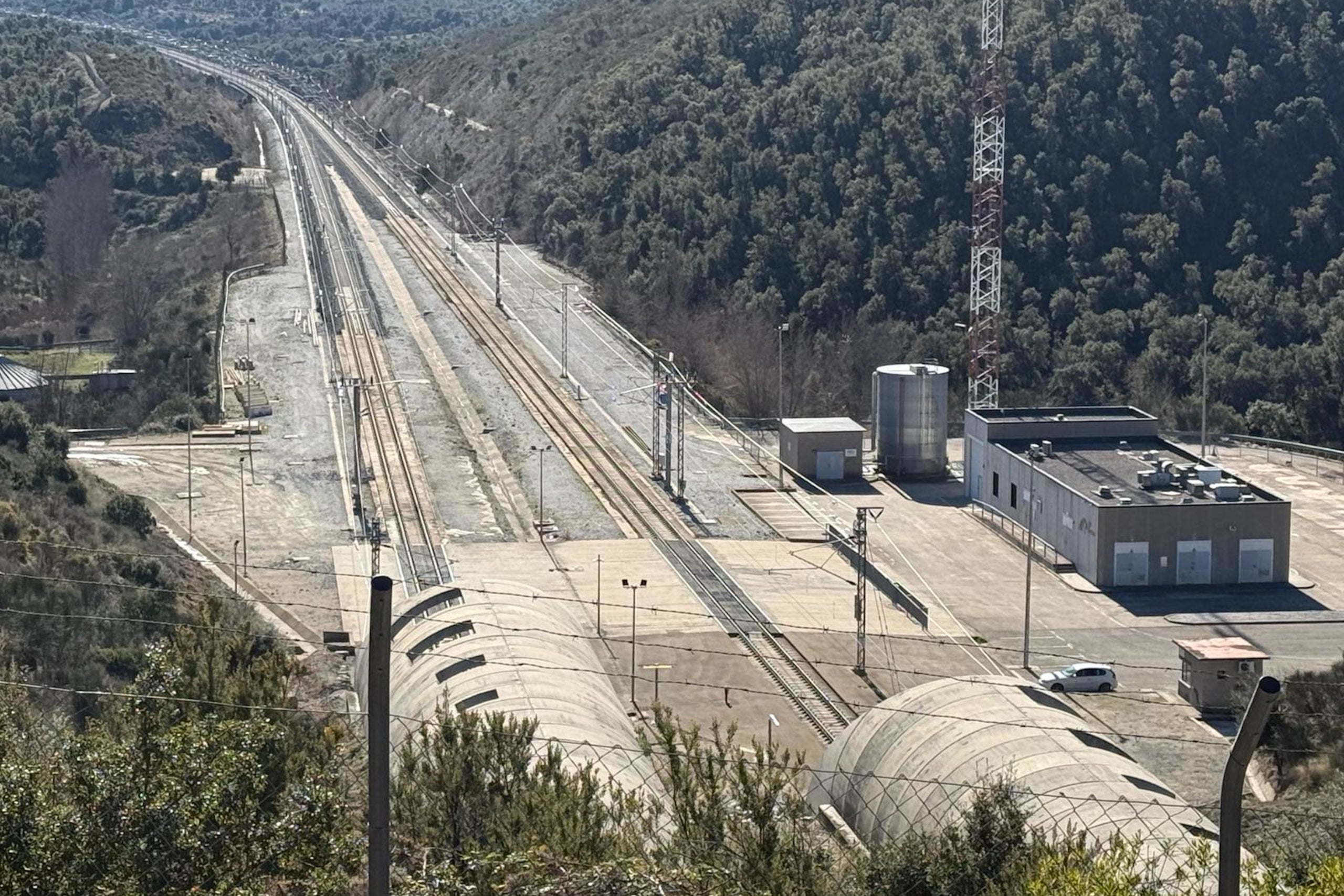 Imatge aèria del túnel del Pertús / ACN