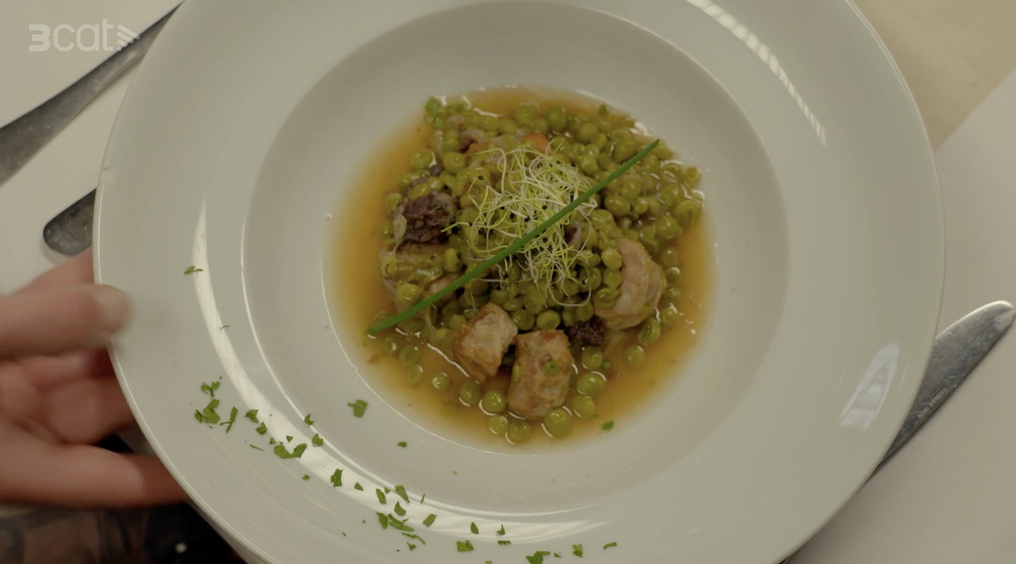 Aquesta era la pinta que tenien els pèsols del primer restaurant - TV3