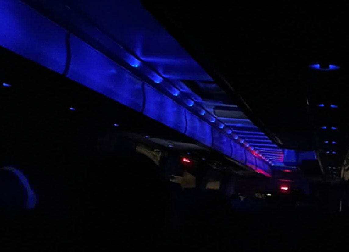 Interior del Renfebus aquesta setmana en arribar a la parada de Manresa/QS