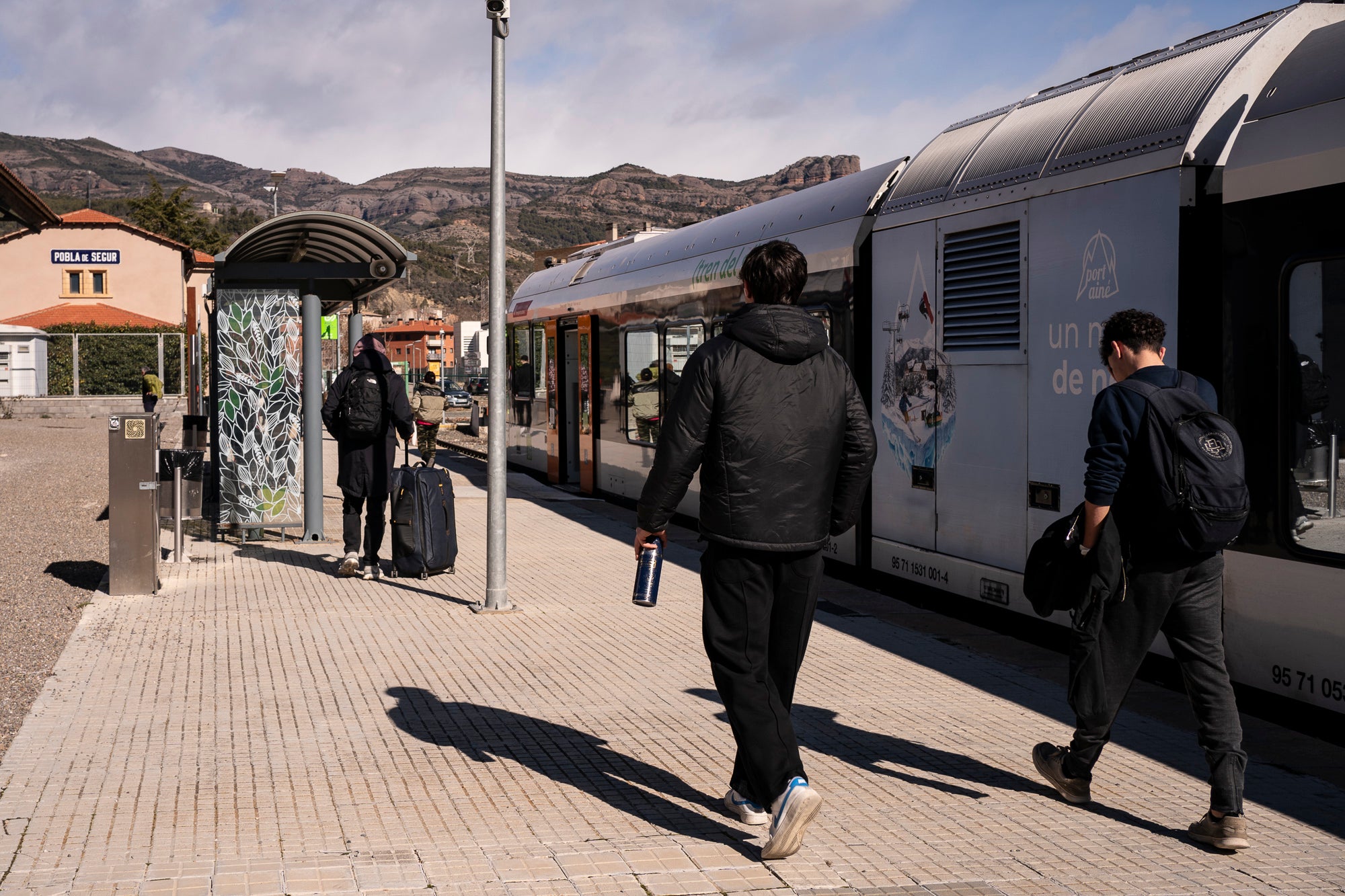 Línia de tren Lleida-Balaguer-la Pobla de Segur dels FGC. La Pobla de Segur 17.02.2026 | Mireia Comas