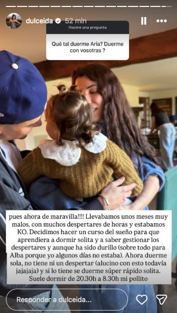 Dulceida parla de la muntanya russa que ha viscut amb el son de la filla - Instagram