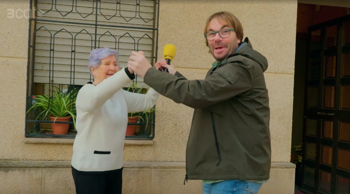 El presentador ha triomfat en la visita a Arbeca - TV3