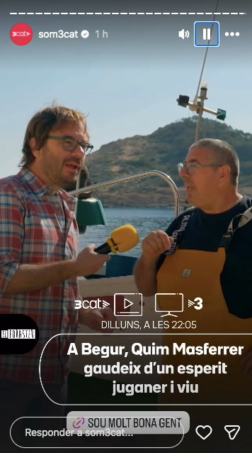 El presentador no ho dubtarà i pujarà a una embarcació - TV3