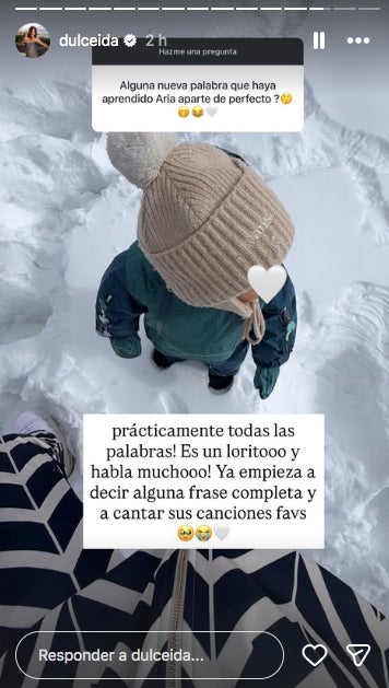 Els fans de Dulceida, molt contents en saber més detalls de la filla - Instagram