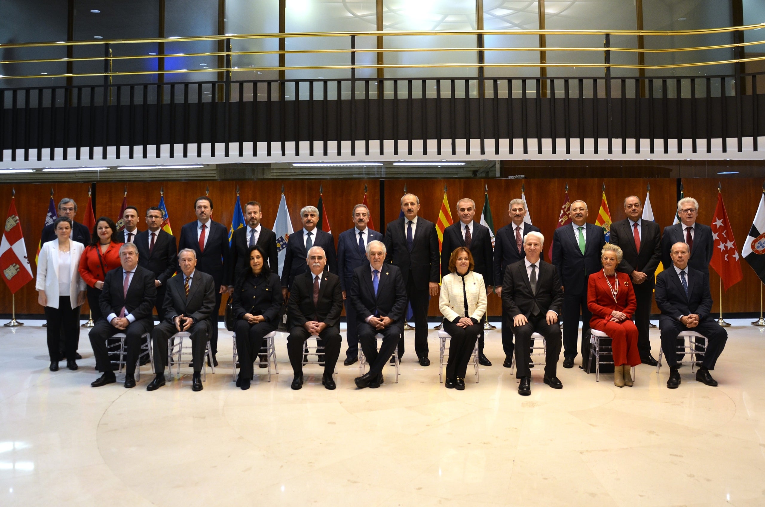 Magistrats dels tribunals constitucionals espanyols i turcs, aquest matí a Madrid/TC