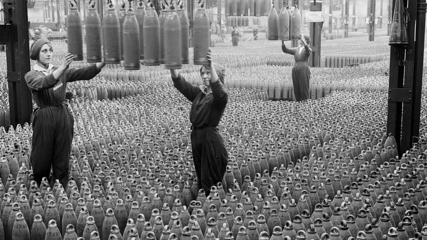 Imatge d'arxiu d'una exposició de bombes de la Primera Guerra Mundial / Europa Press