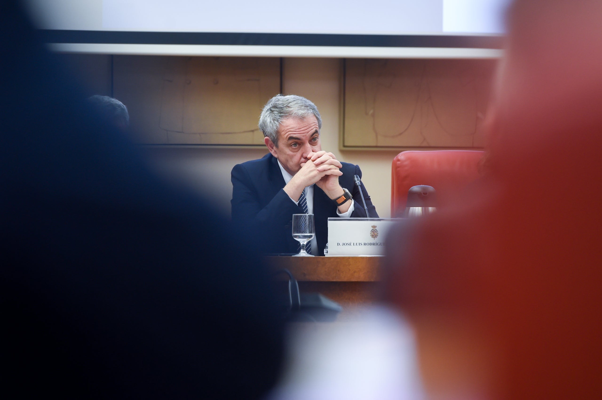 L'expresident espanyol, José Luis Rodríguez Zapatero, al Congrés en un acte d'homenatge, ara assetjat pel cas Plus Ultra/Gustavo Valiente/EP