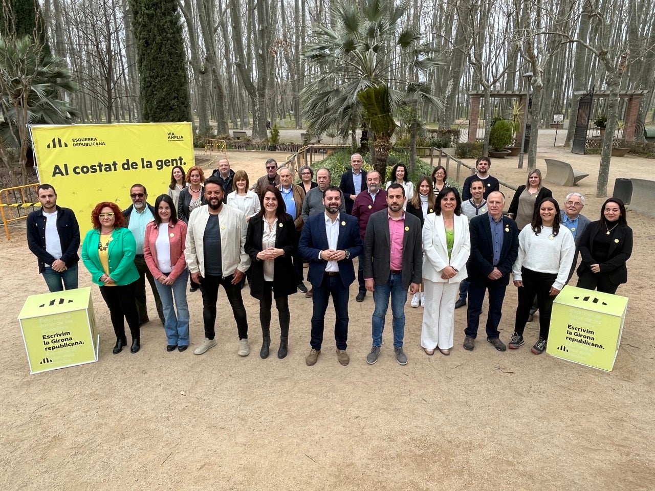 Una imatge de la direcció d'executiva d'ERC a Girona
