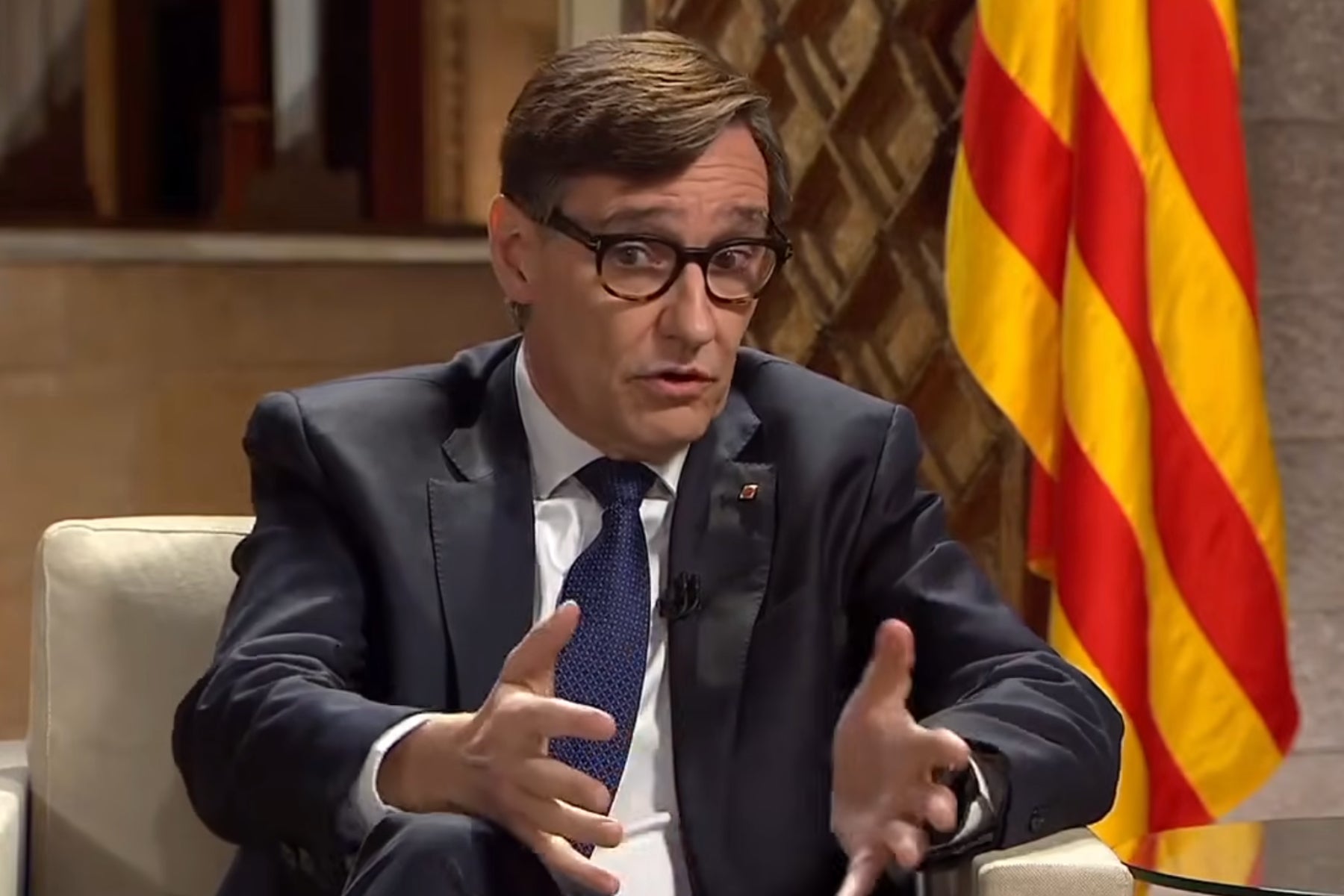 El president de la Generalitat, Salvador Illa, entrevistat per Ariadna Oltra a TV3, Catalunya Ràdio i 3Cat / 3Cat