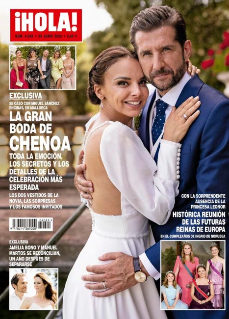La boda de Chenoa va ser portada d'una revista - Hola