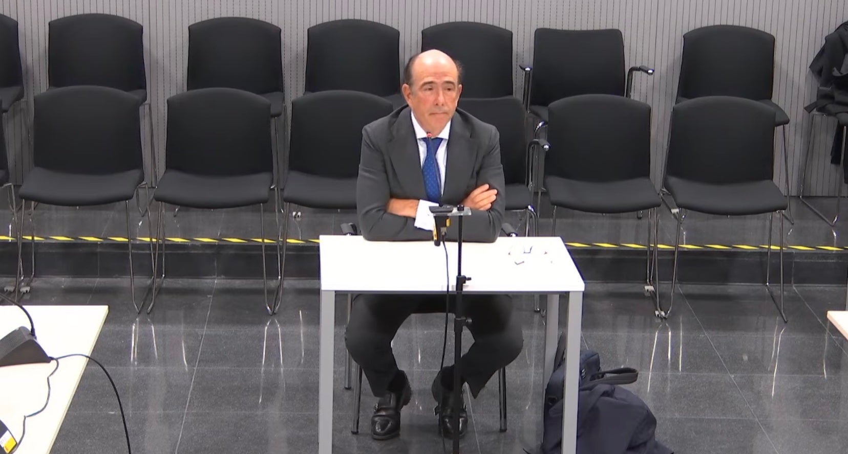 Marcelino Oreja, en un moment del seu testimoni al judici dels Pujol Ferrusola