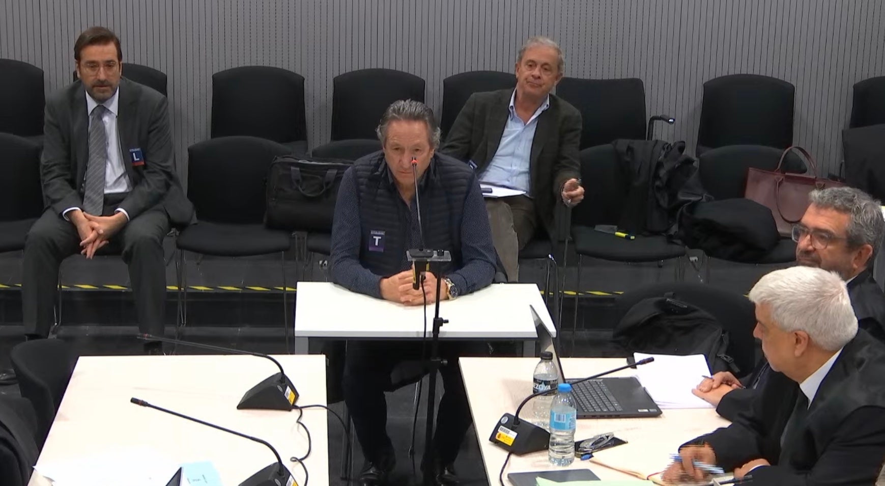 Santos Esteban Aranda, en un moment del seu testimoni/QS