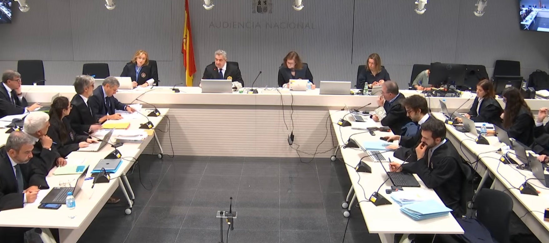 Una imatge del Tribunal dels Pujol aquest dilluns