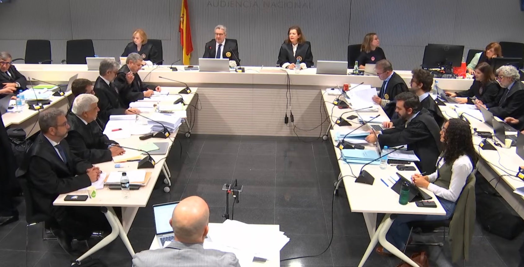Una imatge del tribunal dels Pujol d'aquest dimecres