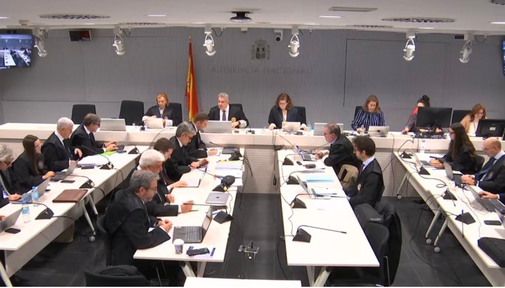 Una imatge del Tribunal d'aquesta 15 sessió del judici als Pujol Ferrusola