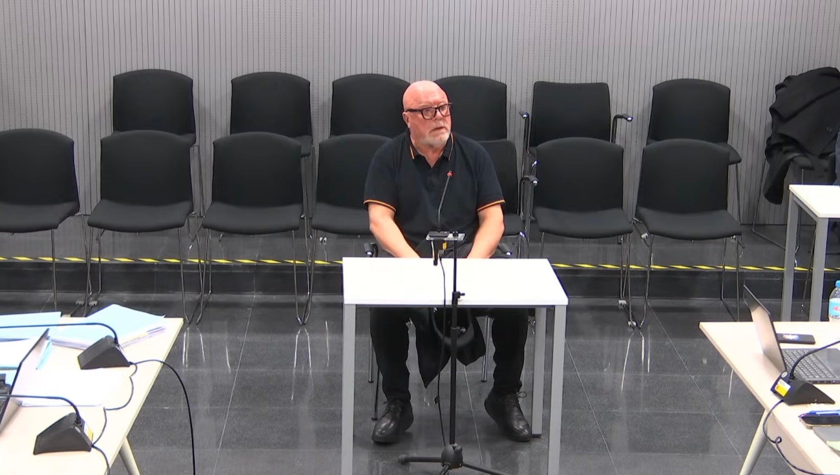 José Manuel Villarejo, en un moment de la seva declaració/QS