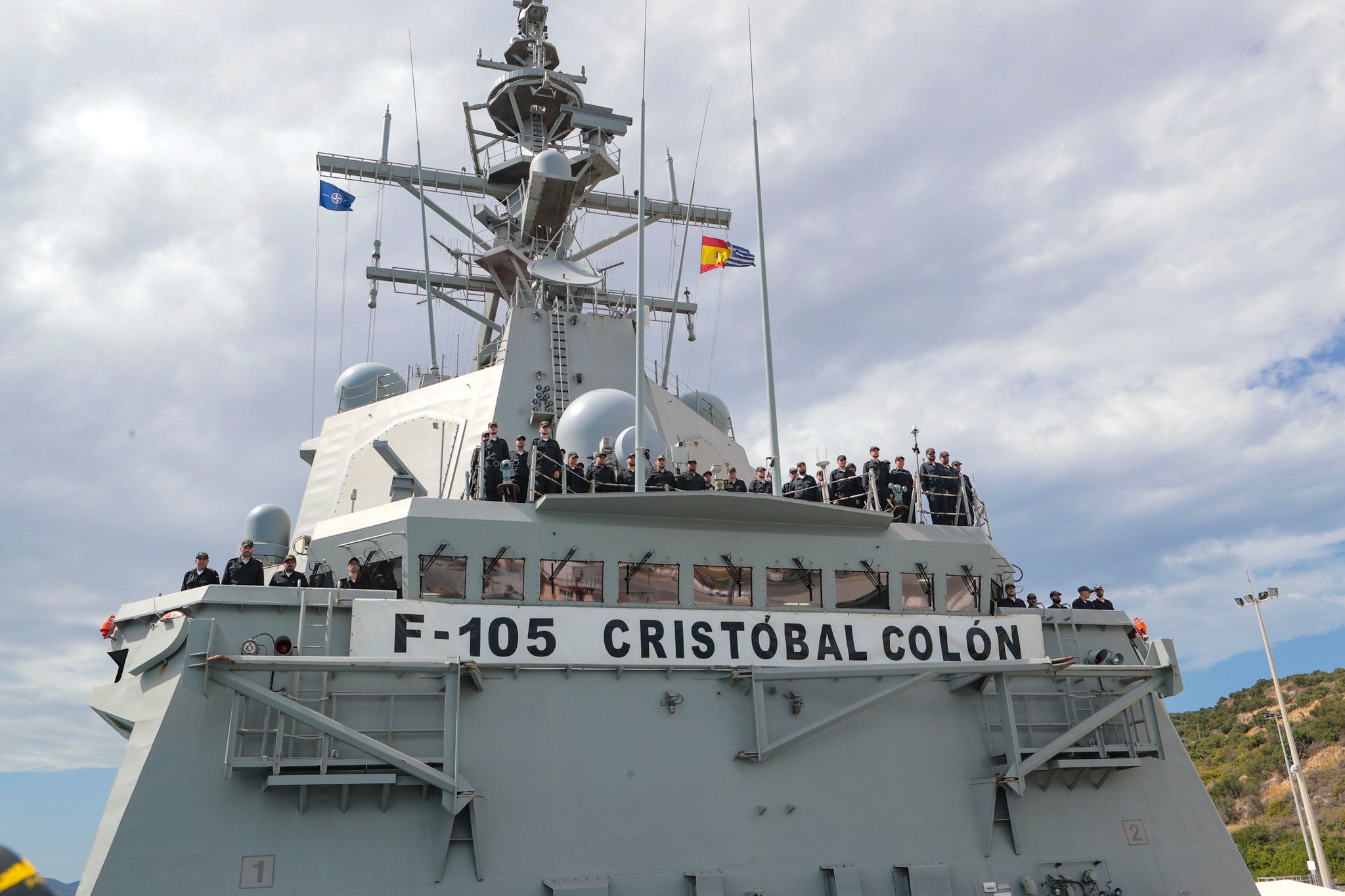 La fragata Cristóbal Colón de l'Armada espanyola, en una imatge d'arxiu | Ministeri de Defensa 
