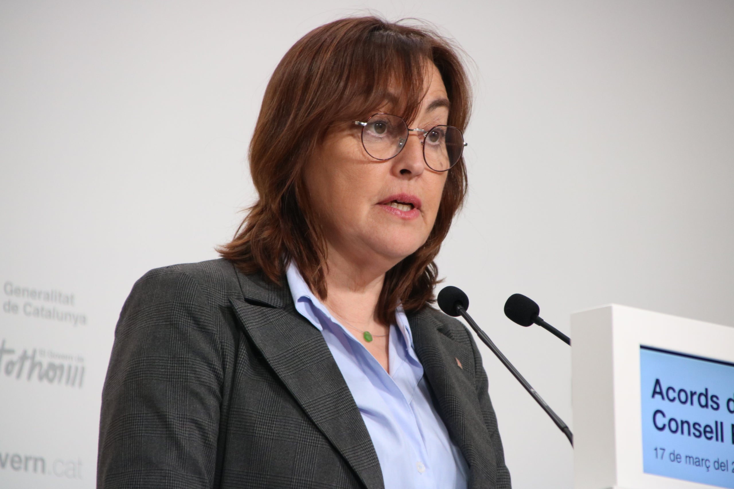 La portaveu del Govern, Sílvia Paneque, en roda de premsa | Sara Soteras (ACN)