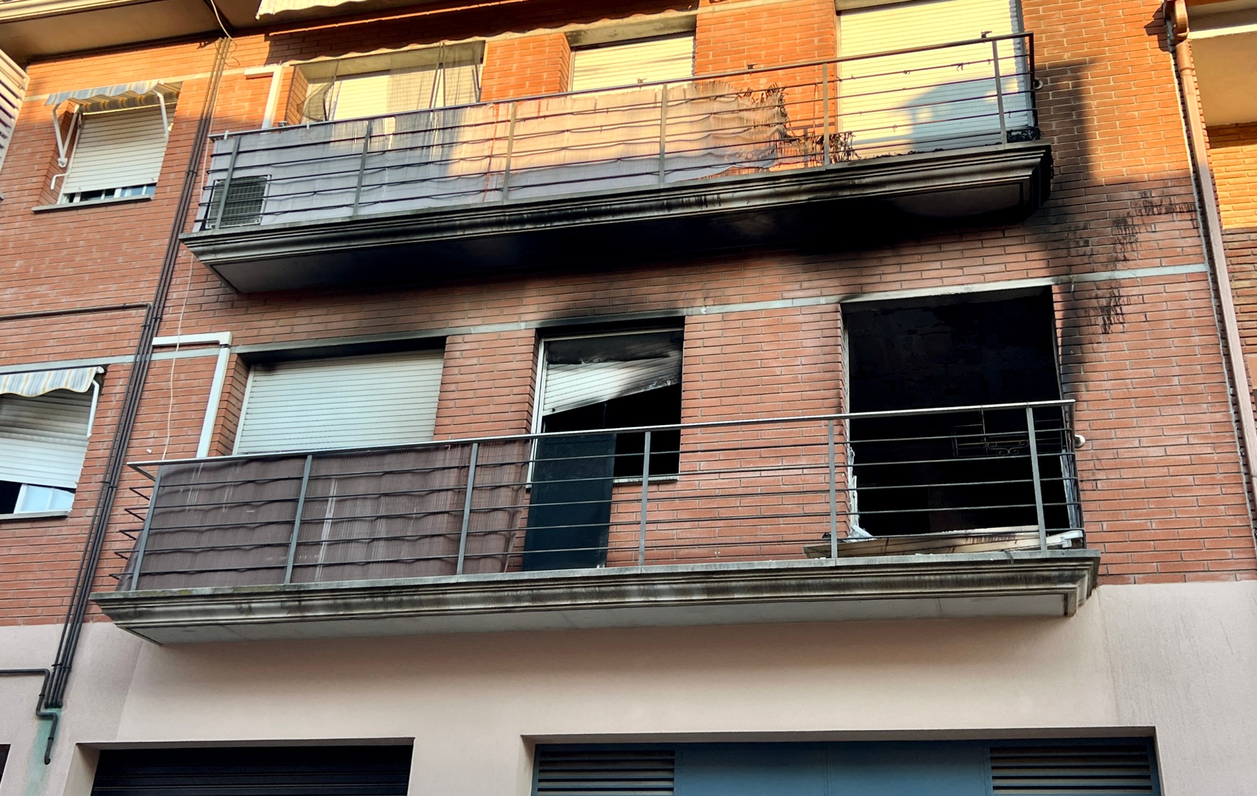El pis de les Franqueses del Vallès (Vallès Oriental) on ha tingut lloc l'incendi / Laura Busquets (ACN)