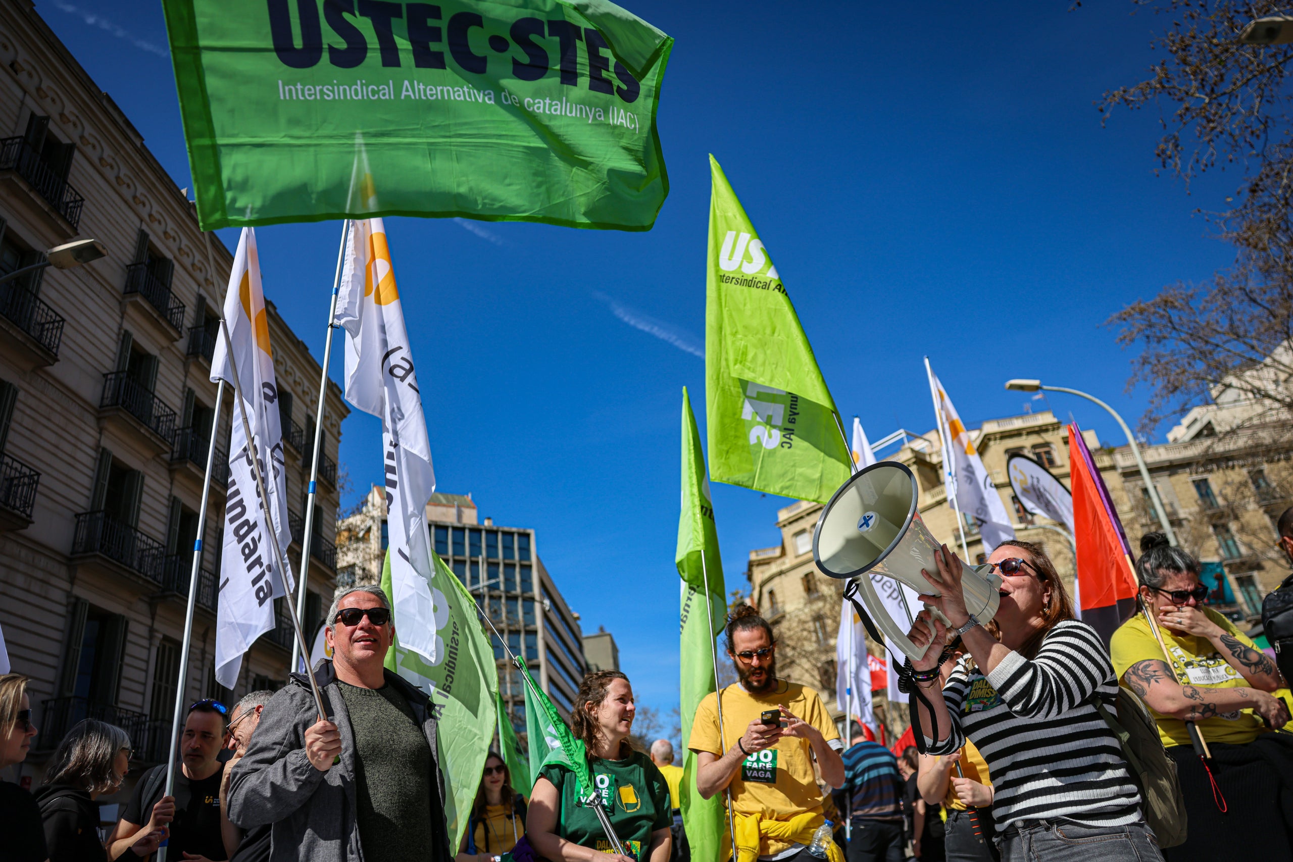 Participants en la manifestació de docents a Barcelona. 

Data de publicació: dilluns 16 de març del 2026, 12:55

Localització: Barcelona

Autor: ACN
