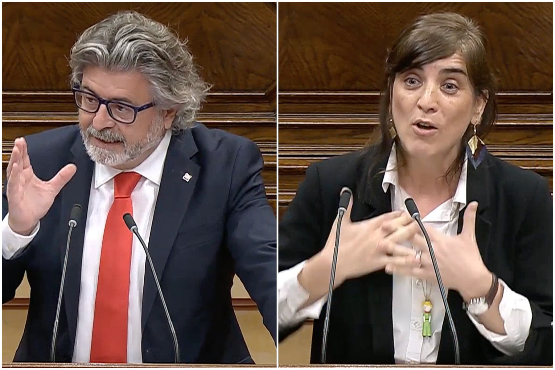 El diputat de Junts Antoni Castellà i la consellera Núria Montserrat
