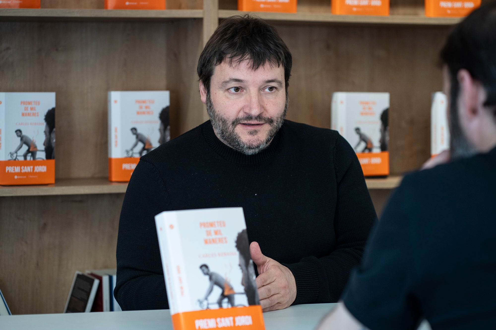 Carles Rebassa, poeta i escriptor, guanya el 66è Premi Sant Jordi de novel·la. Barcelona 24.03.2026 | Mireia Comas