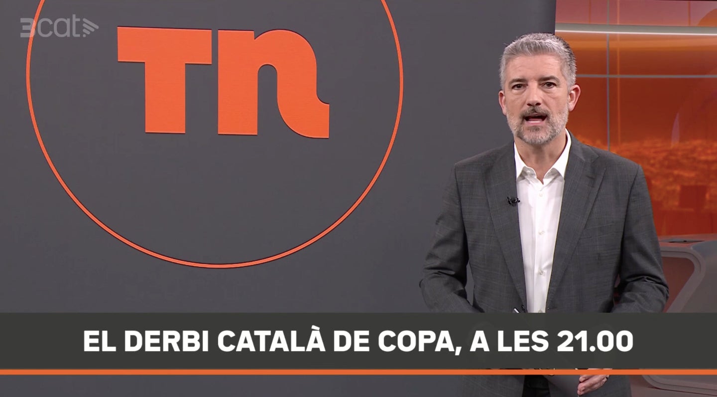 Emetre el derbi català a les 21 hores perjudica als telenotícies - TV3