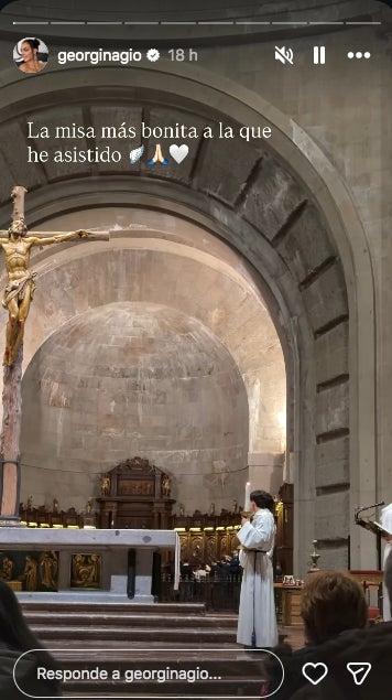 Georgina Rodríguez, encantada al Valle de los Caídos - Instagram