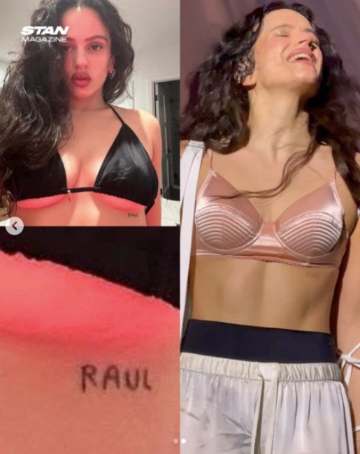 Ja no hi ha rastre del nom del seu ex a sota del pit de Rosalía - Instagram