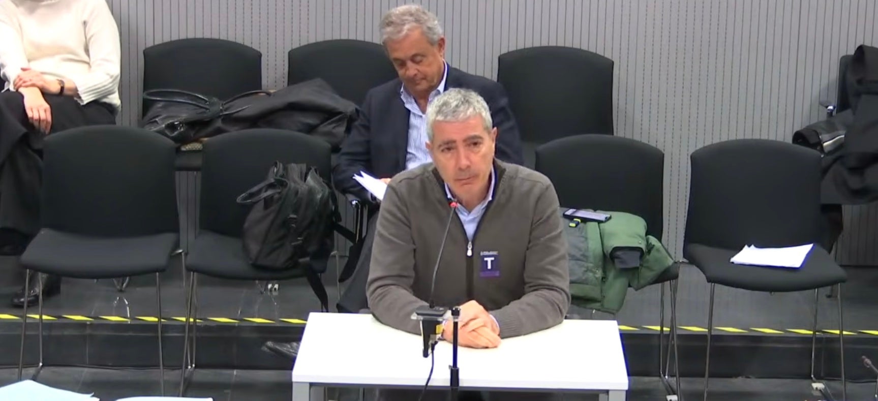 Joan Pau Miquel, durant la seva declaració/QS