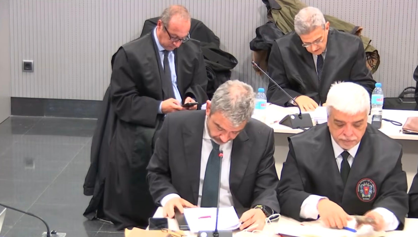 Francesc Sanchez y Orioll Rusca, en un momento de los interrogatorios