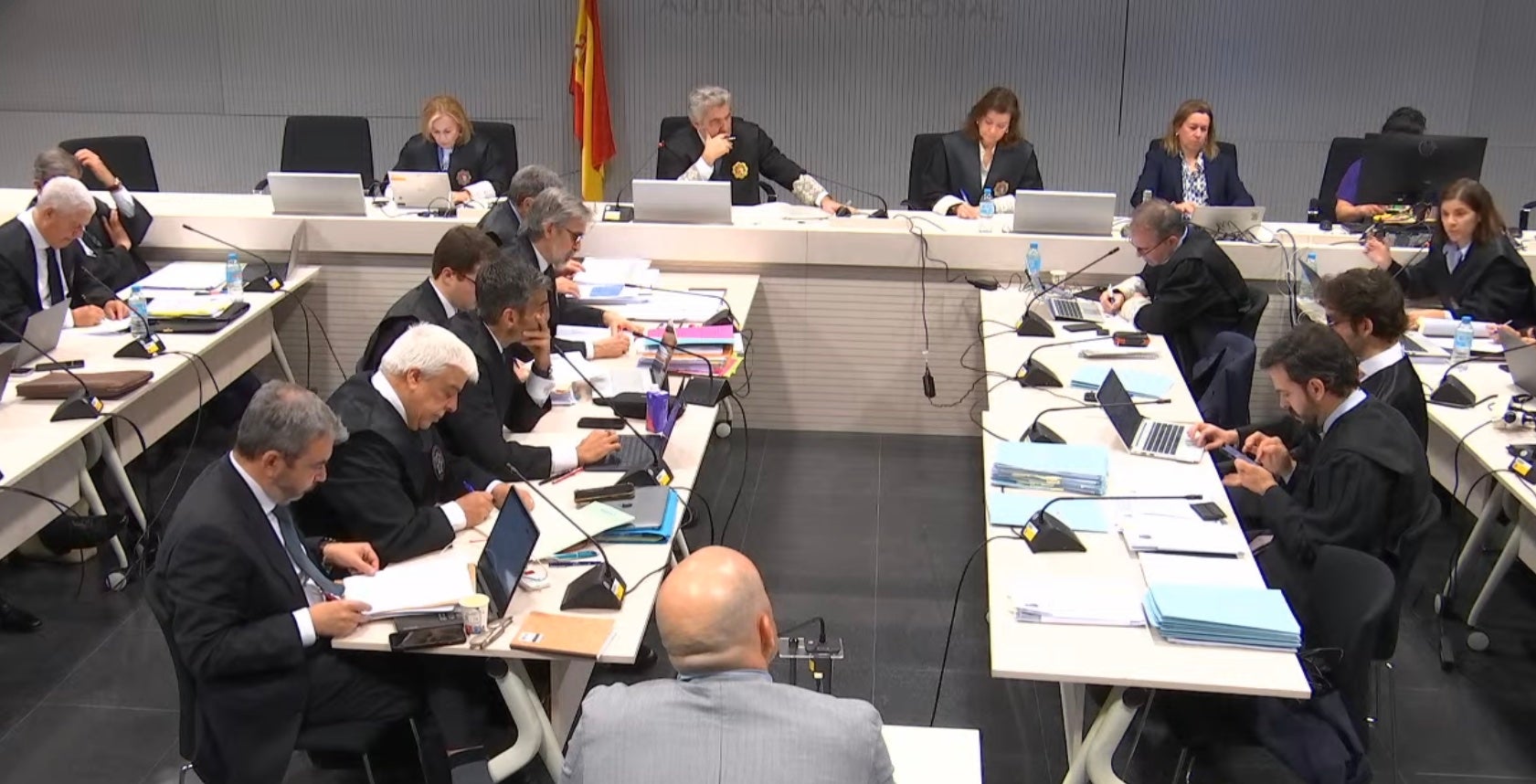 Una imatge del Tribunal dels Pujol d'aquesta 21ena jornada de la vista oral/QS