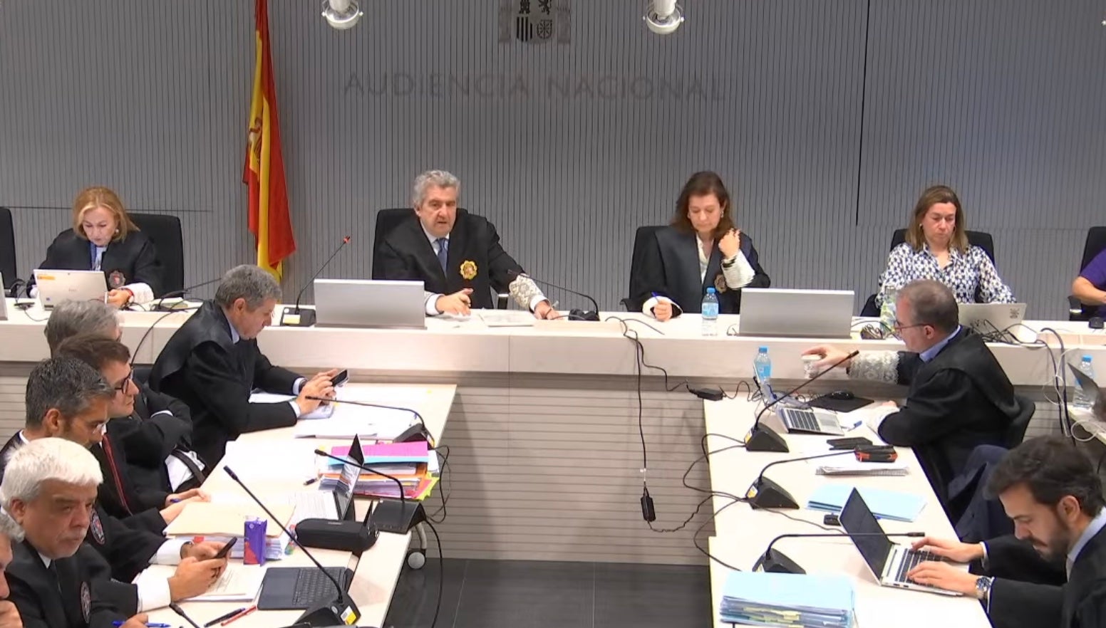 Una imatge del tribunal de la 21ena jornada del judici als Pujol