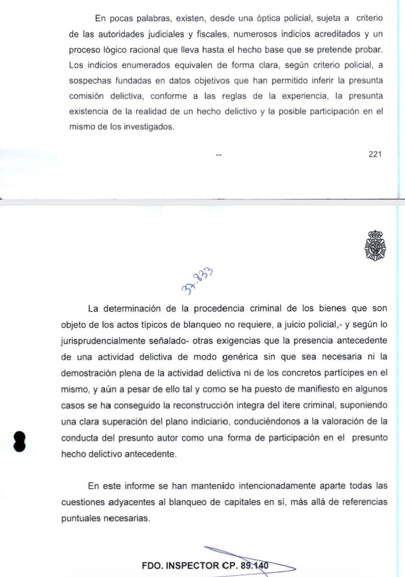 Part final de l'atestat final d'Álvaro Ibáñez contra els Pujol/QS