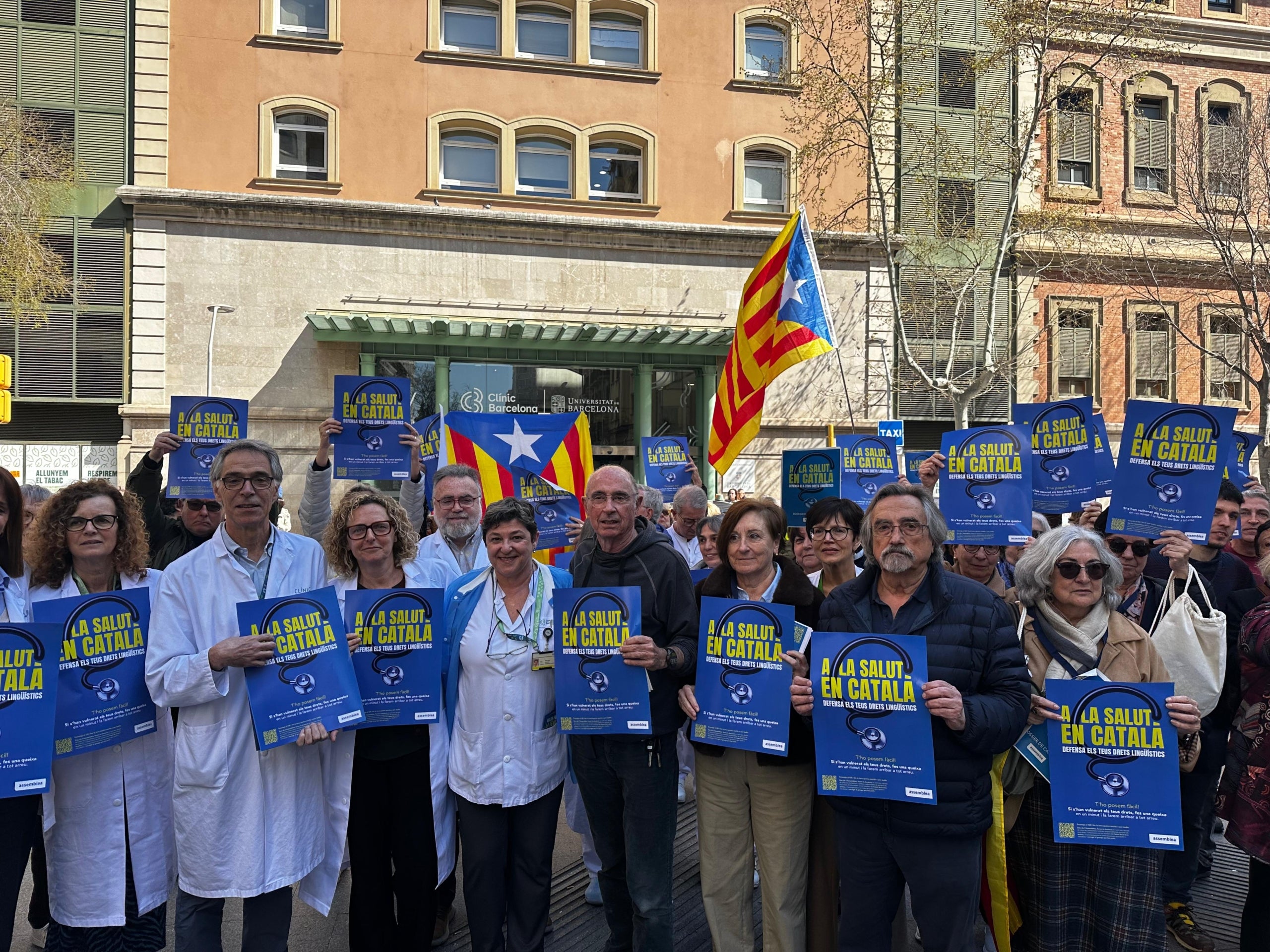 L'ANC presenta la campanya 'A la salut, en català' a l'Hospital Clínic de Barcelona /JMB
