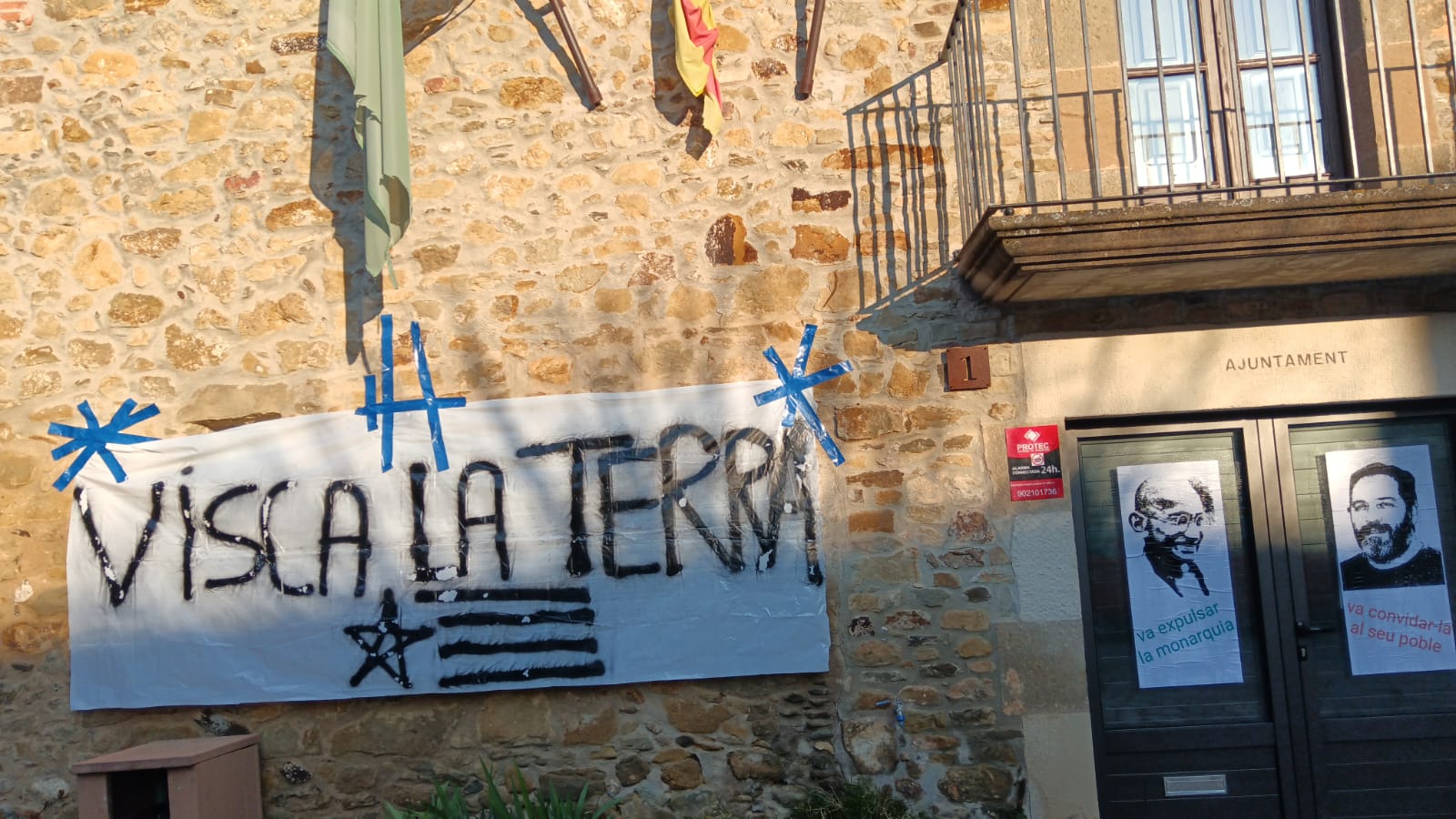 Una imatge de la façana de l'ajuntament/Cedida CACGi